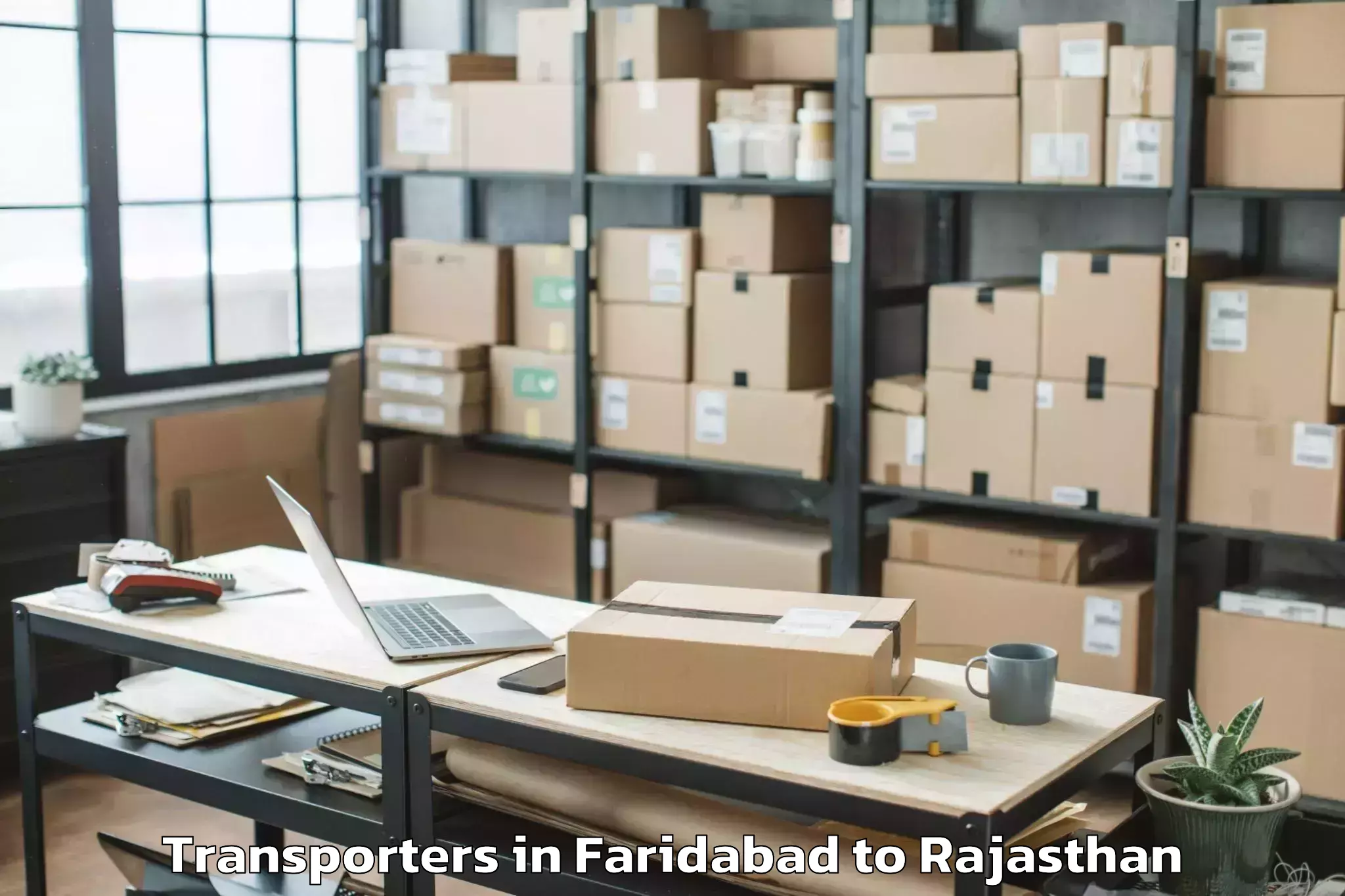 Leading Faridabad to Pali Transporters Provider